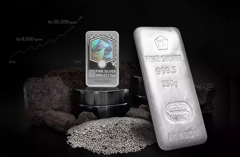 Sentimen Pasar Logam Mulia: Perak Antam Terkoreksi Tajam di Pekan Kedua Maret 2026
