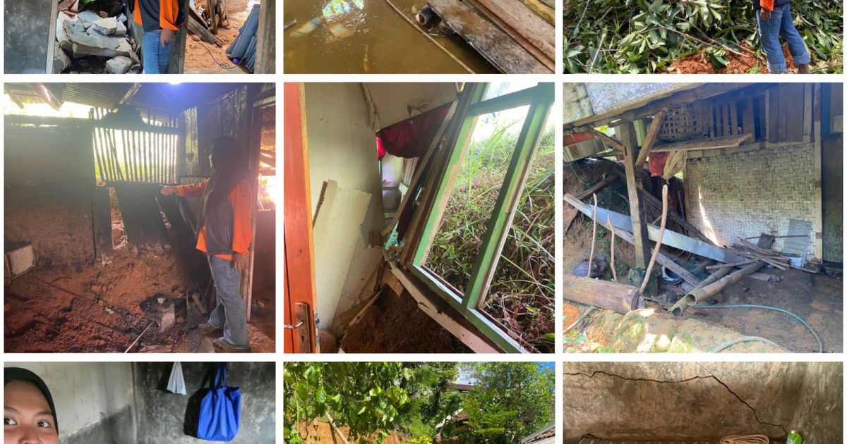 Malam Mencekam di Kalibunder, Hujan Deras Picu Longsor dan Tanah Bergerak