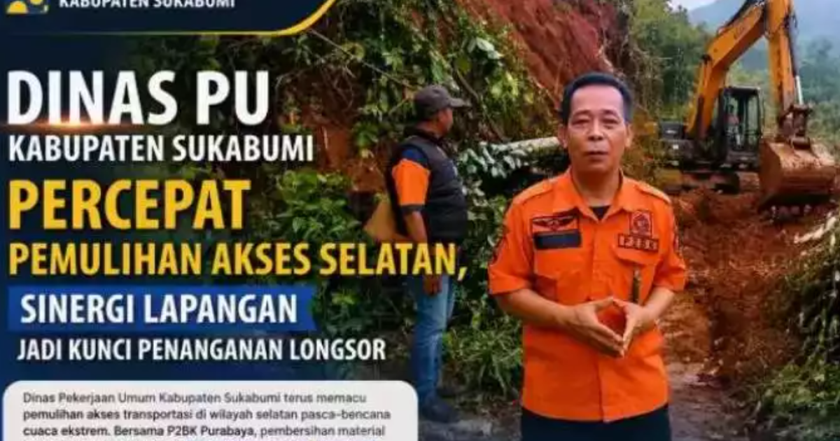 Dinas PU Sukabumi Percepat Pemulihan Akses Selatan: Sinergi Jadi Kunci Utama