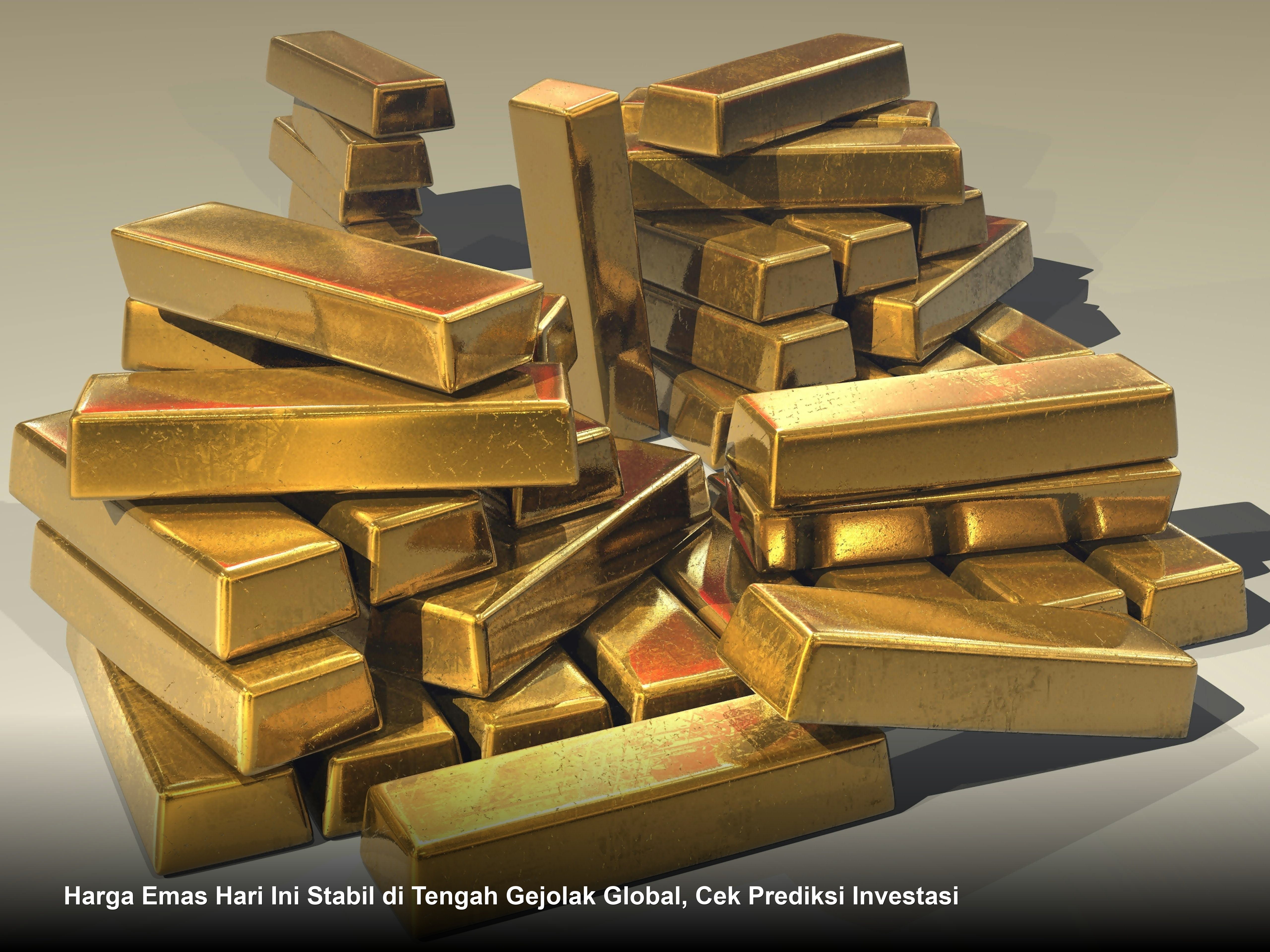 Harga Emas Hari Ini Stabil di Tengah Gejolak Global, Cek Prediksi Investasi
