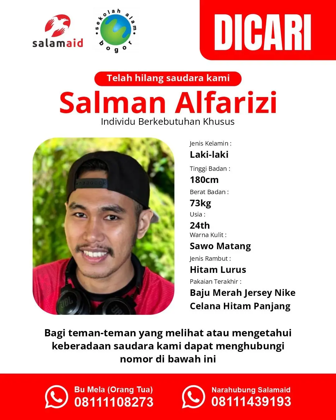 Pencarian Kak Fariz, Relawan SalamAid yang Hilang