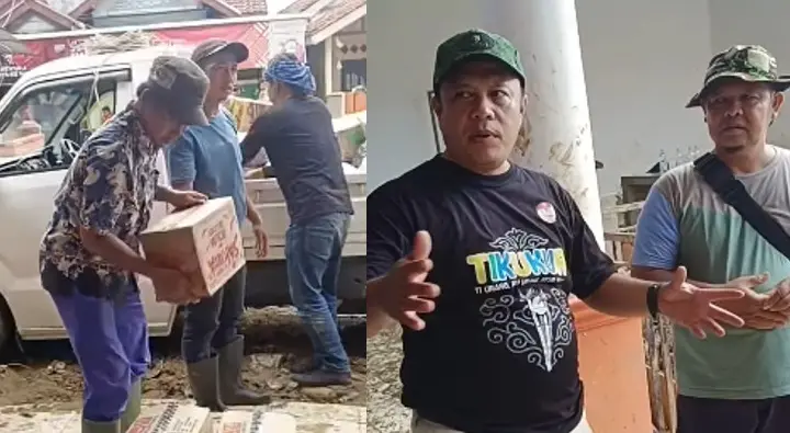 Kades Sukajaya Kang Deden Kirim Bantuan dengan Semangat Antar Desa, Kata Jaro Midun