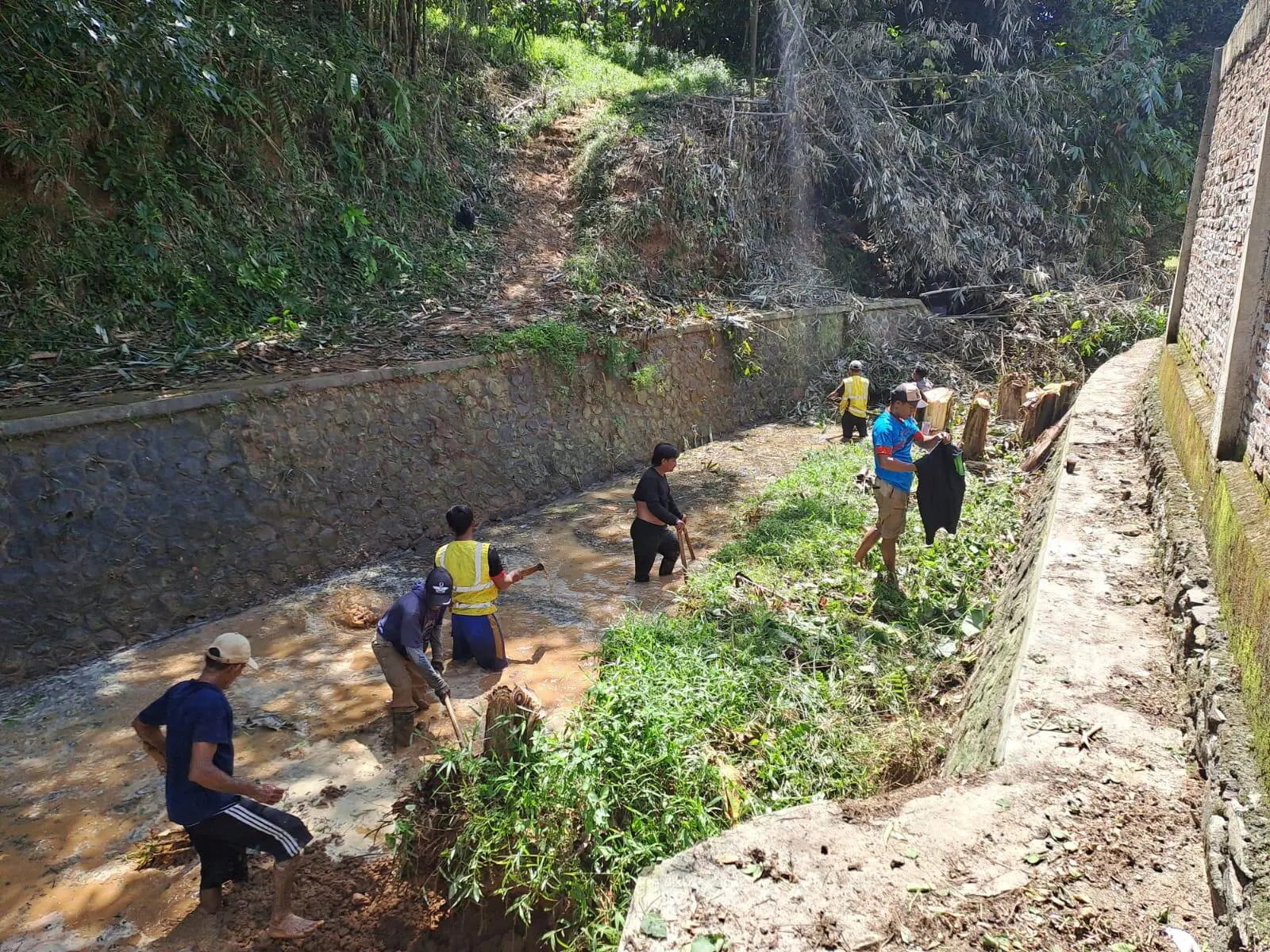 Aliran Irigasi Petir di Jasinga Kini Lancar, Petani Sumringah