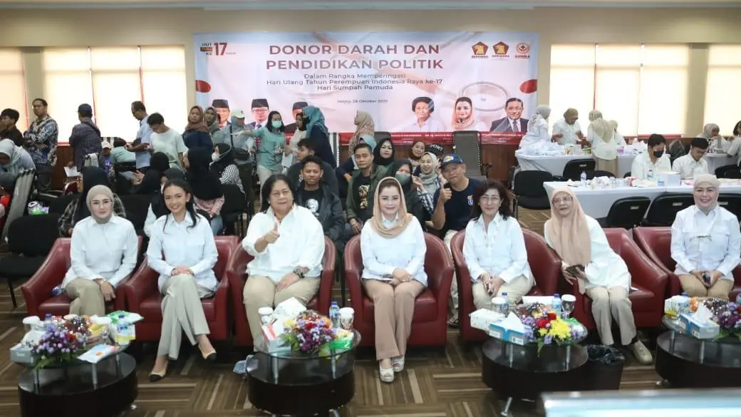 HUT ke-17 PIRA dan Hari Sumpah Pemuda: Donor Darah dan Pendidikan Politik di Markas Gerindra