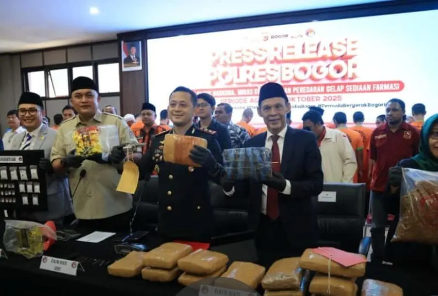Rudy Susmanto Apresiasi Jajaran Polres Bogor Ungkap 114 Kasus Narkoba, Selamatkan 11 Ribu Warga Kabupaten Bogor