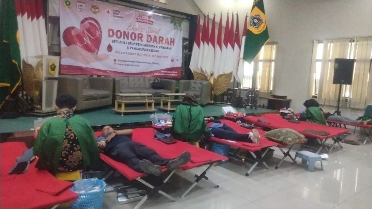 Semangat Merah Putih di Balik Setetes Darah: FPK Kabupaten Bogor Aksi Kemanusiaan Lewat Donor Darah