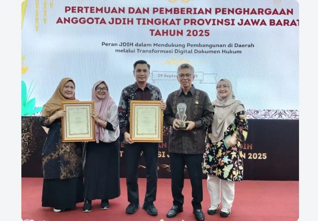 JDIH Kabupaten Bogor Raih Dua Penghargaan Bergengsi Sekaligus Di Tingkat Jawa Barat 2025